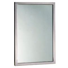BOBRICK Bobrick 29081830 Tempered Glass Welded Frame Mirror 18 x 30 Inches