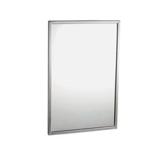 BOBRICK Bobrick 29081830 Tempered Glass Welded Frame Mirror 18 x 30 Inches