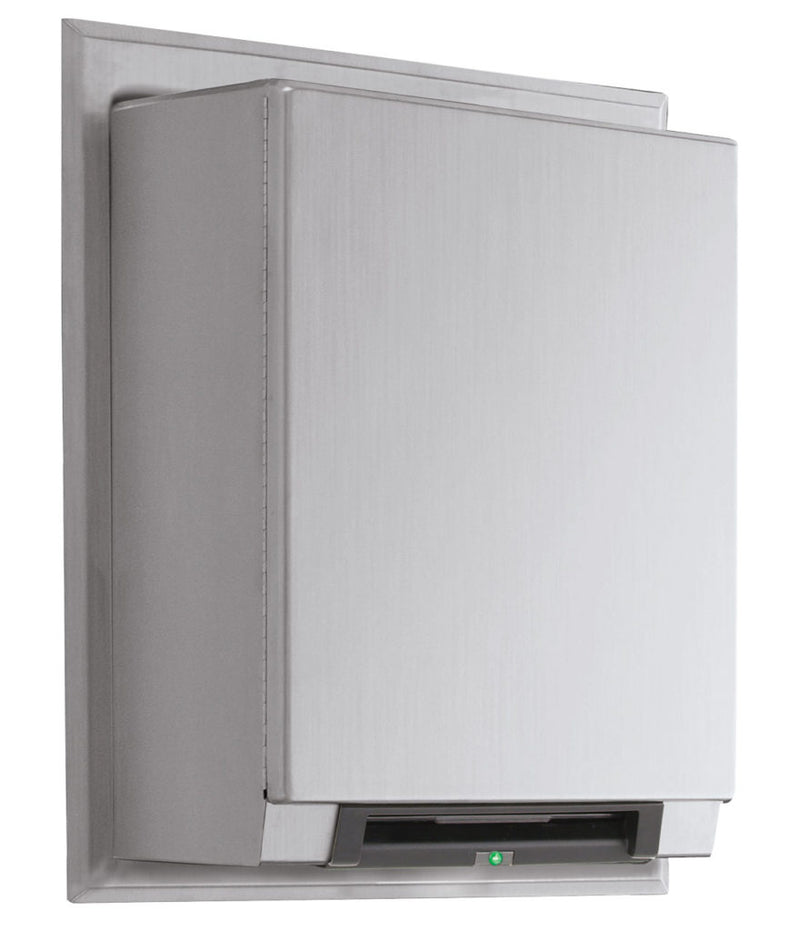 BOBRICK Bobrick 29744 Automatic Universal Semi-Recessed Roll Towel Dispenser
