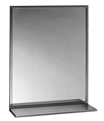 BOBRICK Bobrick 1661836 Channel-Frame Mirror with Stainless Steel Shelf