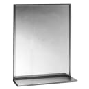 BOBRICK Bobrick 1661836 Channel-Frame Mirror with Stainless Steel Shelf
