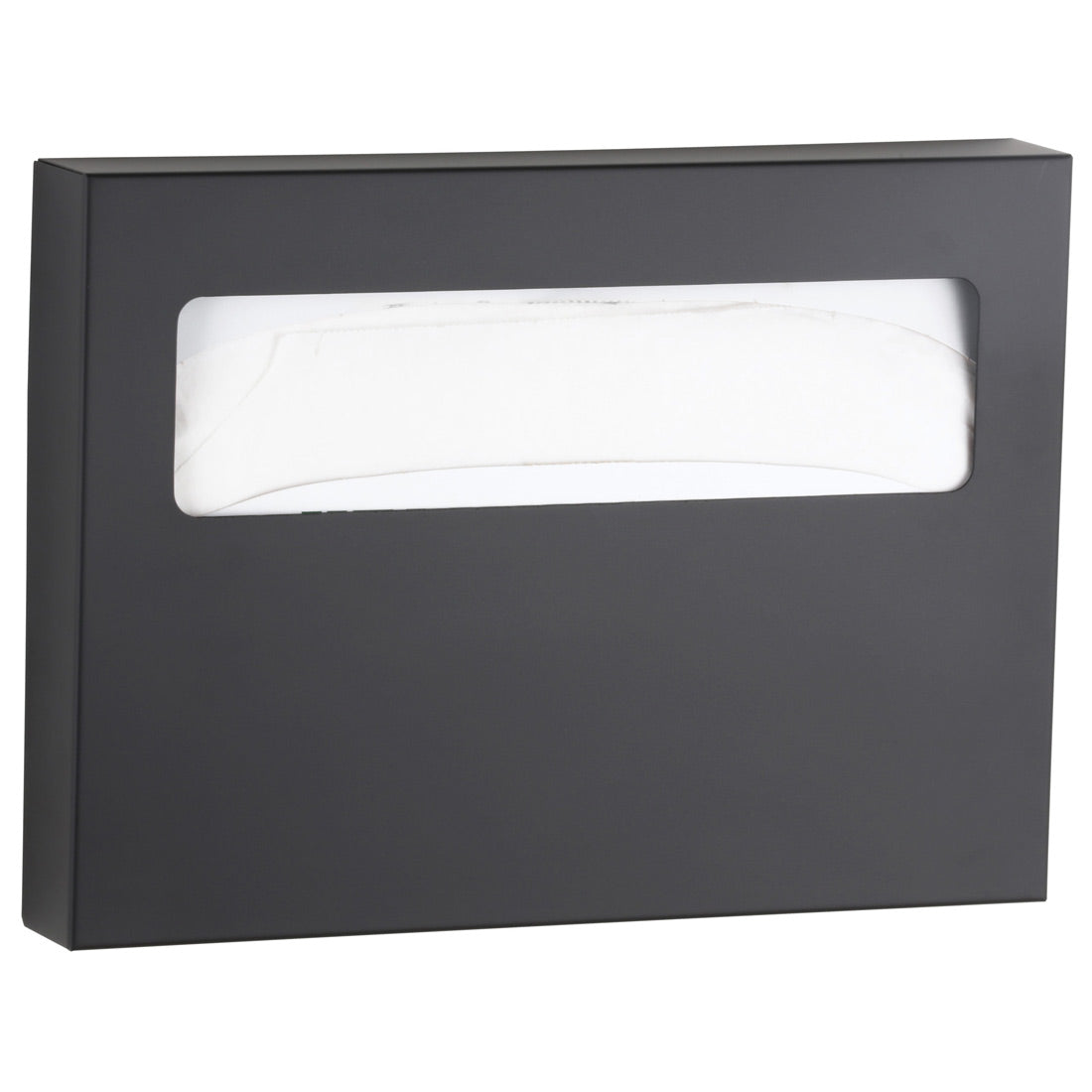 BOBRICK Bobrick 221.MBLK ClassicSeries Toilet Seat Cover Dispenser, Matte Black