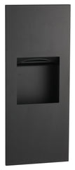 BOBRICK Bobrick 36903.MBLK Matte Black Paper Towel Dispenser and Waste Receptacle