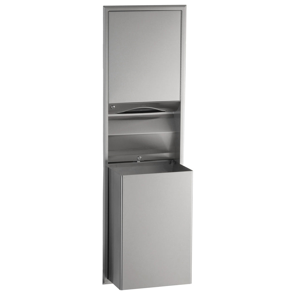 BOBRICK Bobrick 3947 Combination Paper Towel Dispenser and Waste Receptacle