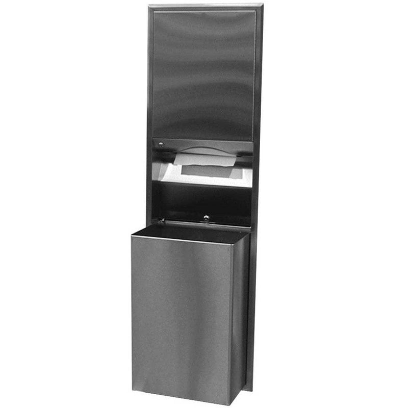 BOBRICK Bobrick 3947 Combination Paper Towel Dispenser and Waste Receptacle