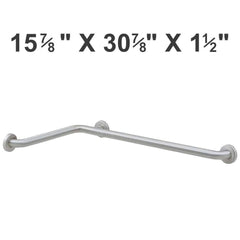 BOBRICK Bobrick 6861 BOBRICK B-6861 Two-Wall Shower Grab Bar 16x31