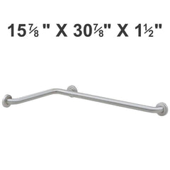 BOBRICK Bobrick 6861 BOBRICK B-6861 Two-Wall Shower Grab Bar 16x31