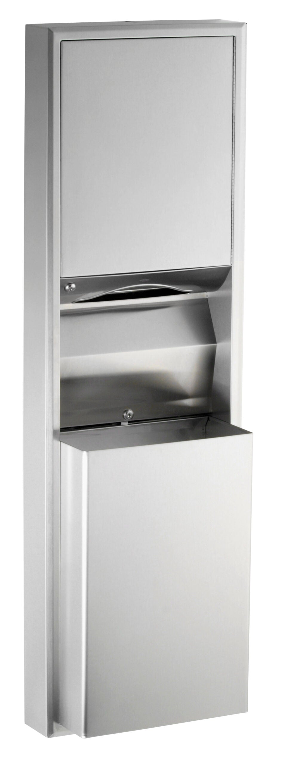 BOBRICK Bobrick 3949 ClassicSeries Surface-Mounted Paper Towel Dispenser and Waste Receptacle