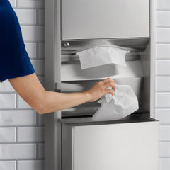 BOBRICK Bobrick 3949 ClassicSeries Surface-Mounted Paper Towel Dispenser and Waste Receptacle