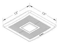 DELTA ELECTRONICS Delta Electronics SLM50-110-C BreezSlim Ventilation Fan
