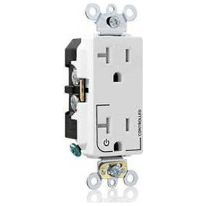 LEVITON Leviton TBR20-S1W Tamper Resistant Duplex Receptacle 20A-125 White