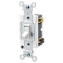 LEVITON Leviton 54503-2W 3-Way Framed AC Quiet Toggle Switch 120/277V