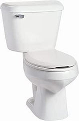 MANSFIELD Mansfield 138.160.WHT Alto 1.6 GPF Two-Piece Elongated Toilet