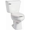 MANSFIELD Mansfield 138.160.WHT Alto 1.6 GPF Two-Piece Elongated Toilet