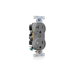 LEVITON Leviton TBR20-S2G Tamper Resistant Duplex Receptacle 20A-125V Gray