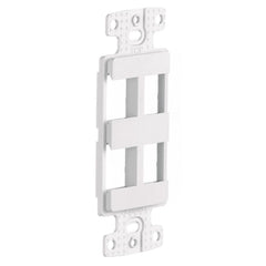 PREMISE Hubbell NS614W PREMISE WIRING Decorator Frame 1 Gang 4 Ports