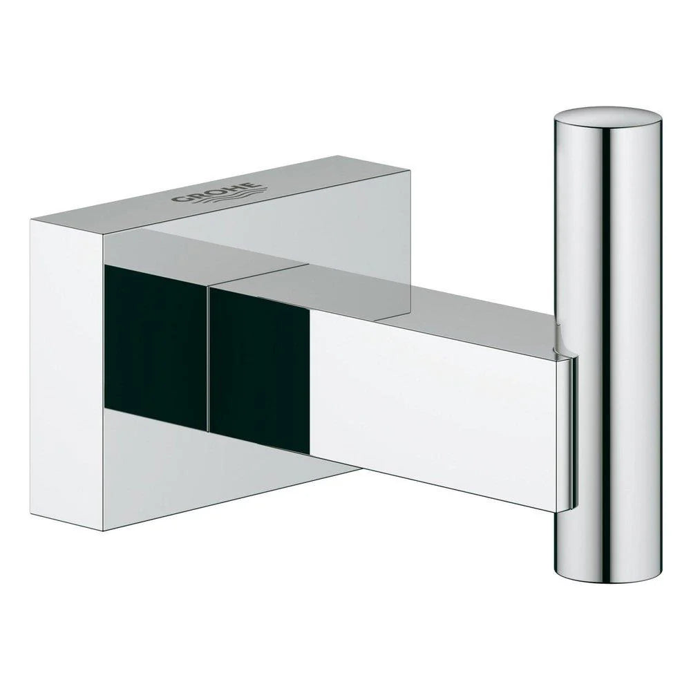 GROHE GROHE 40511001 Essentials Cube 1 Robe Hook in StarLight Chrome