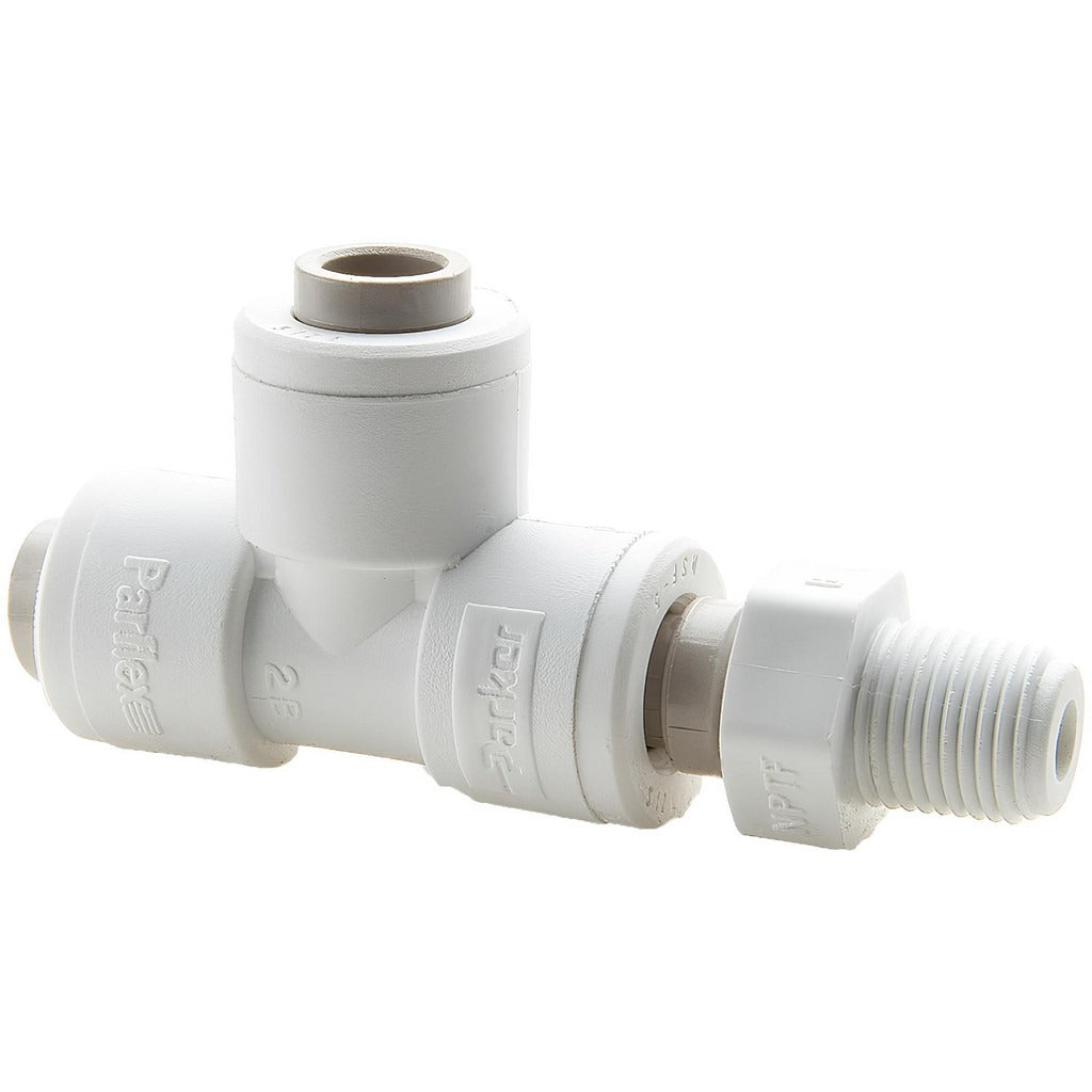 PARKER Parker PP4MRS2 Male Swivel Run Tee 1/4 in Od 1/8 in Nptf
