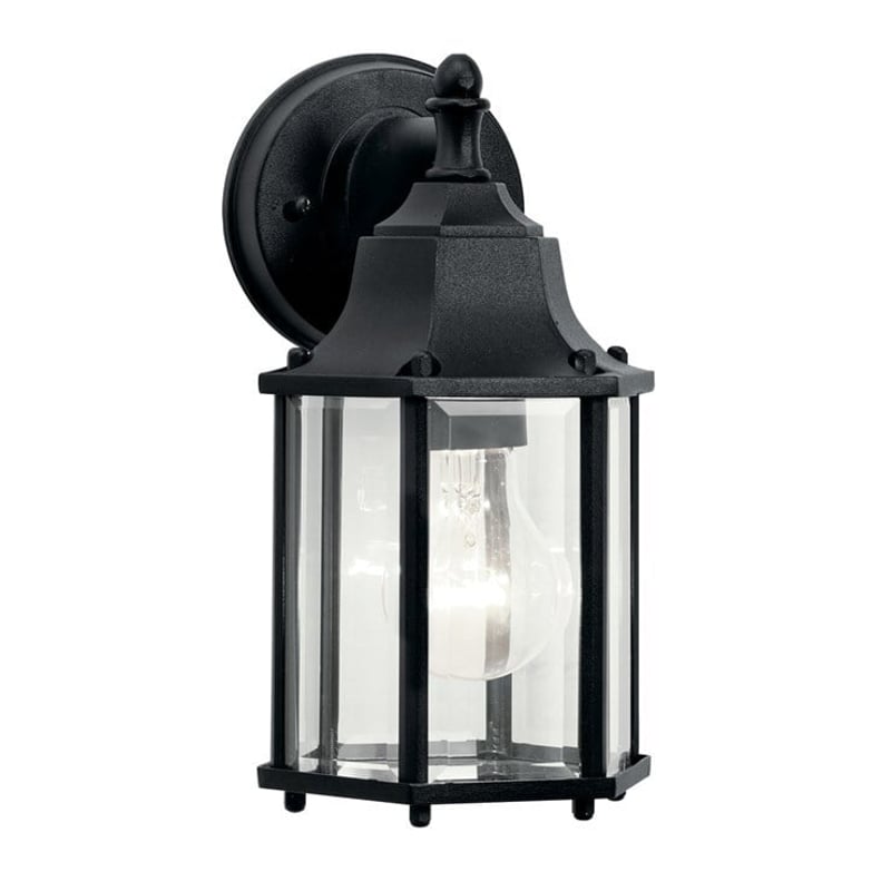 KICHLER Kichler 9774BK 1-Light 10.25 OD Wall Light - Black