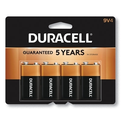DURACELL Duracell DURMN16RT4Z CopperTop Alkaline Batteries 9V 4 Pack