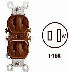 LEVITON Leviton Mfg Co 007-00223-000 Duplex Outlet 15A 125V 10-pack