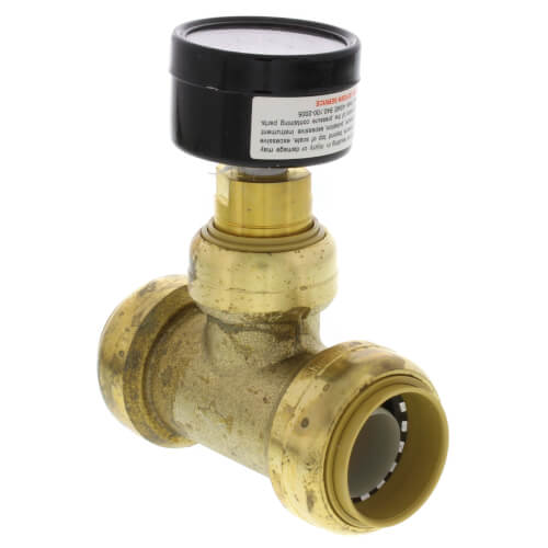 SHARKBITE SharkBite 24440 Pressure Gauge with 1 x 1 x 3/4 Tee Lead Free