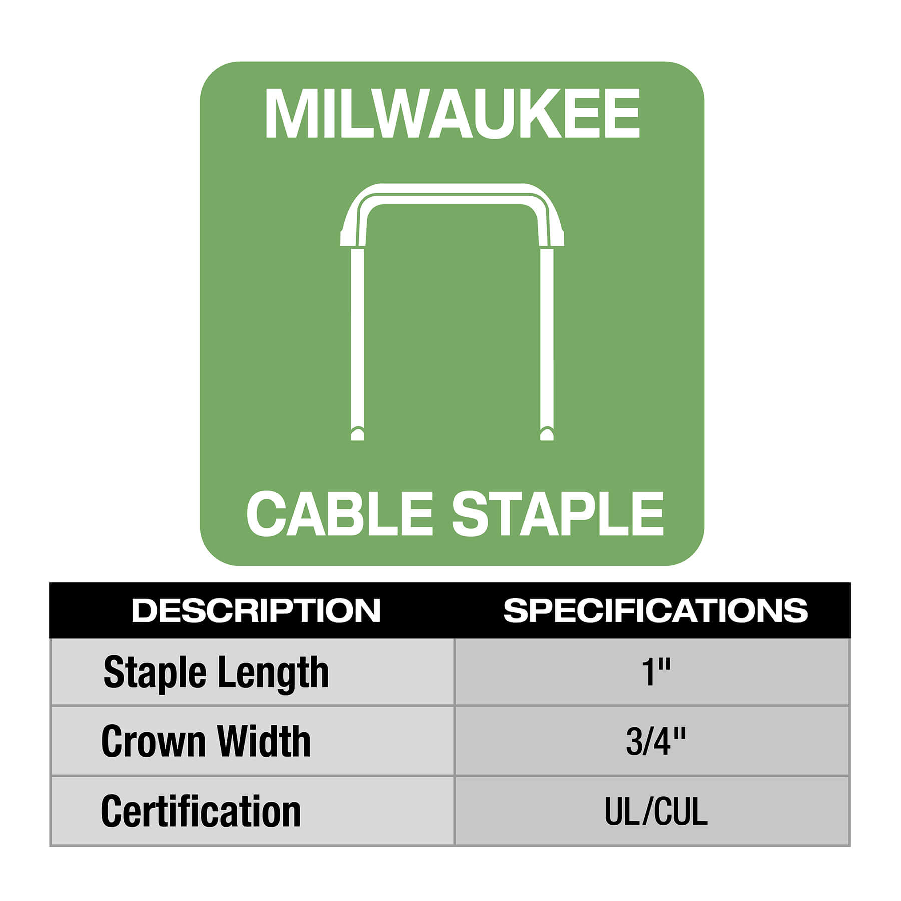 MILWAUKEE Milwaukee 2448-20 Cable Stapler