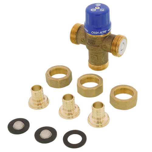 CASH-ACME Cash Acme 24507 HG110-D 3/4 Barbed PEX Thermostatic Mixing Valve