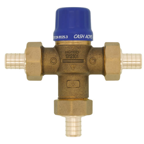 CASH-ACME Cash Acme 24507 HG110-D 3/4 Barbed PEX Thermostatic Mixing Valve