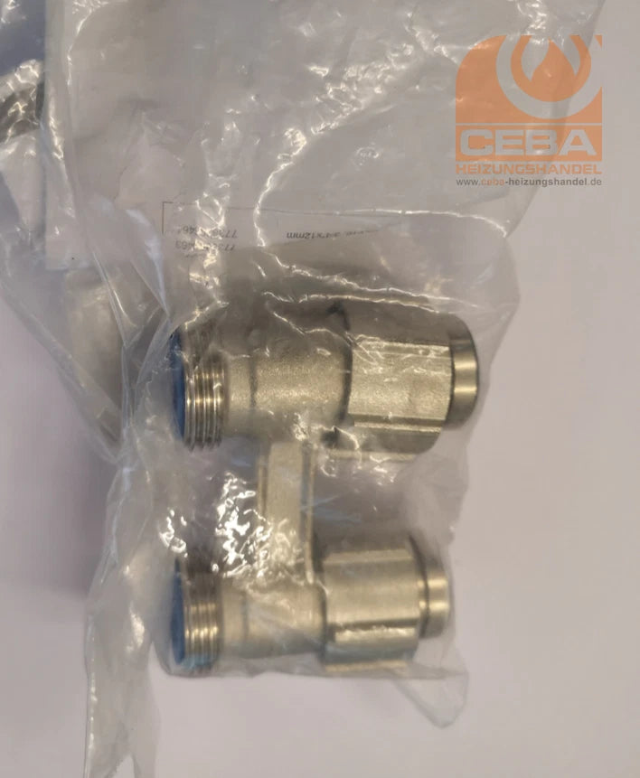 BOSCH BOSCH 7738317846 Buderus Two-Pipe Valve Block, Straight Form, 3/4 x 3/4