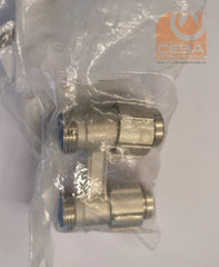 BOSCH BOSCH 7738317846 Buderus Two-Pipe Valve Block, Straight Form, 3/4 x 3/4
