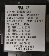 CARRIER Carrier HN53AB252 Contactor