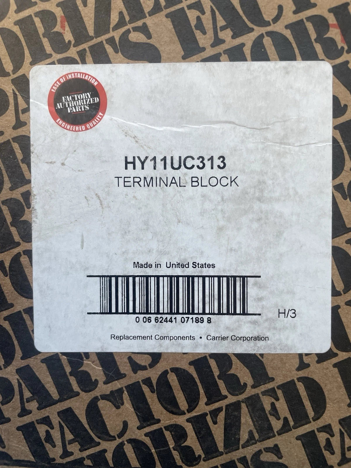 CARRIER Carrier HY11UC313 Terminal Block