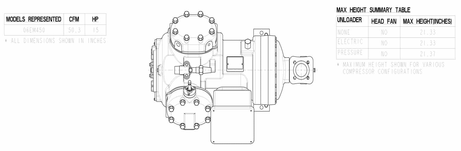 CARRIER CARRIER 06EM450600 High Temperature Compressor
