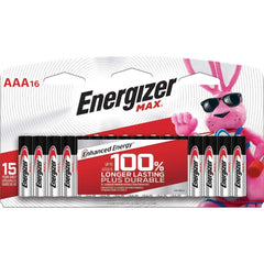 ENERGIZER Energizer E92LP-16 Max AAA Alkaline Batteries 1.5V (16 Pack)