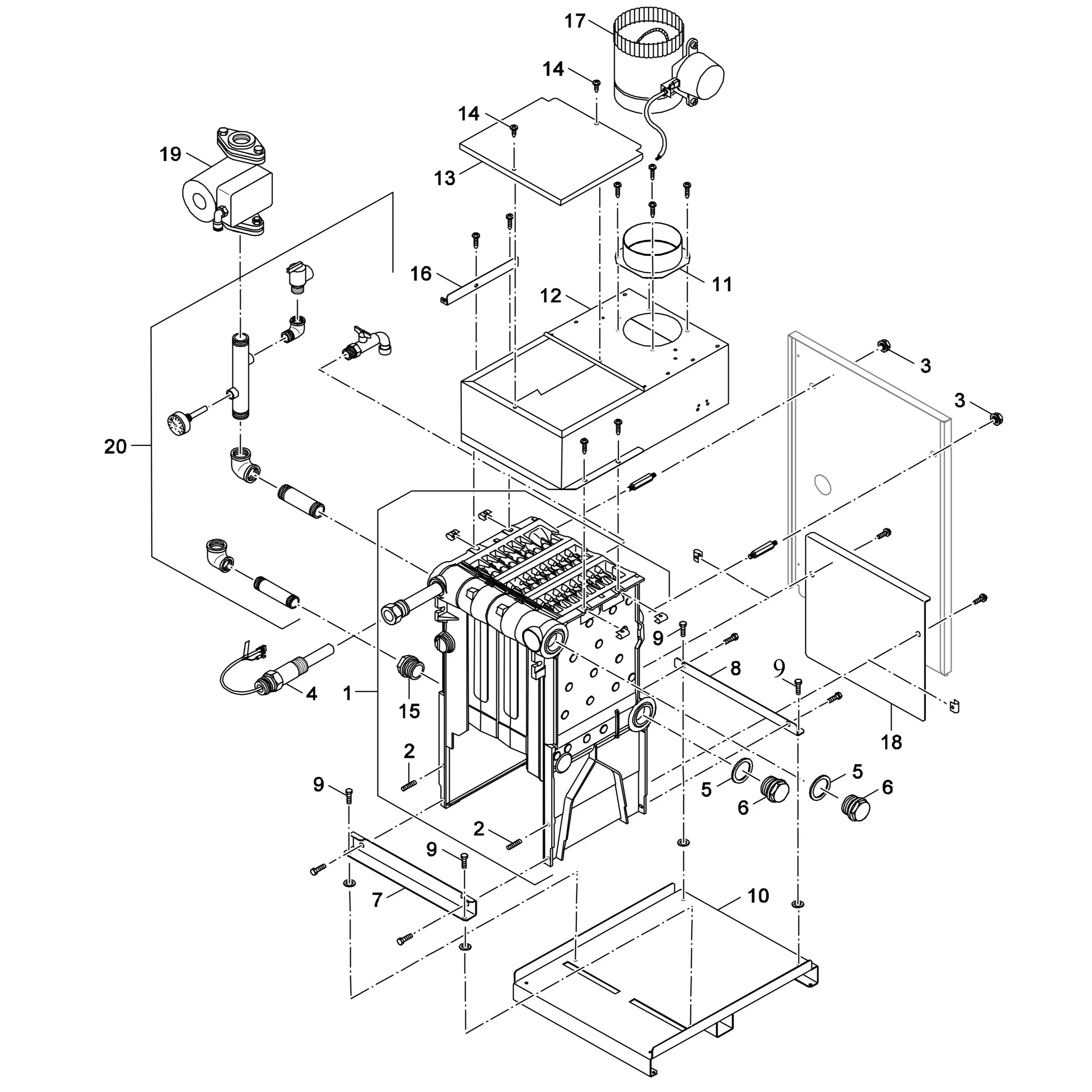 BOSCH BOSCH 7747002956 Boiler Block US 3 Section
