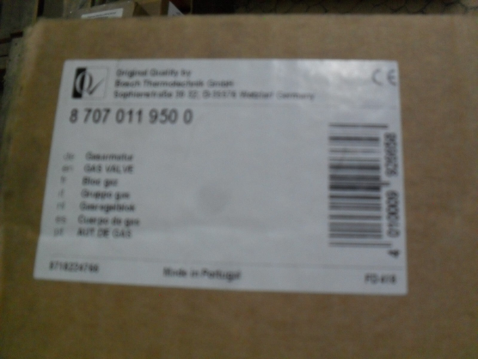 BOSCH BOSCH 87070119500 Gas Valve
