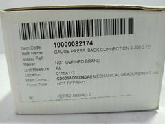 CARRIER CARRIER KM01CC361 Dial Indicating Pressure Gauge