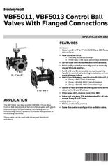 HONEYWELL HONEYWELL VBF5011A1916 Two-Way Control Ball Valve