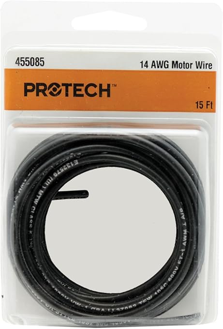 RHEEM Rheem 455085 Black Hook-Up Wire 14 AWG 15 ft.