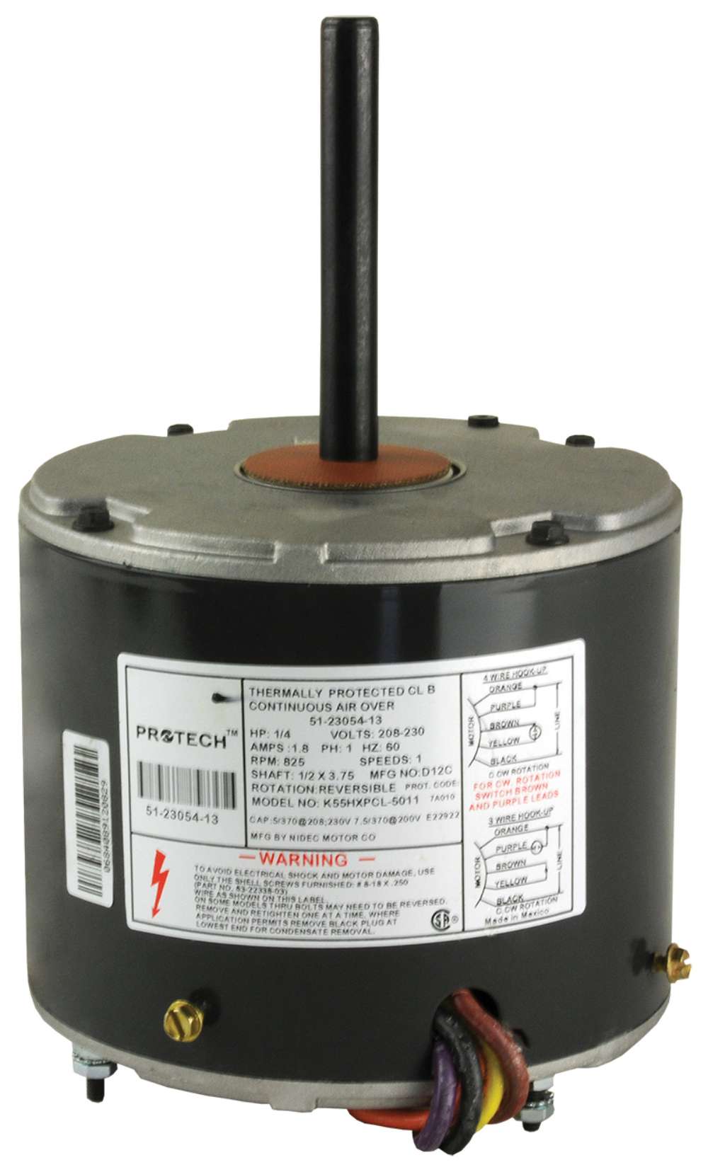 RHEEM RHEEM 51-23054-13 Condenser Fan Motor 208-230 Volts 0.25 hp