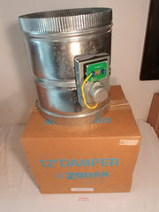 RHEEM RHEEM STMPD12 Rheem Damper Round Medium Pressure Electronic Bypass 12 in.