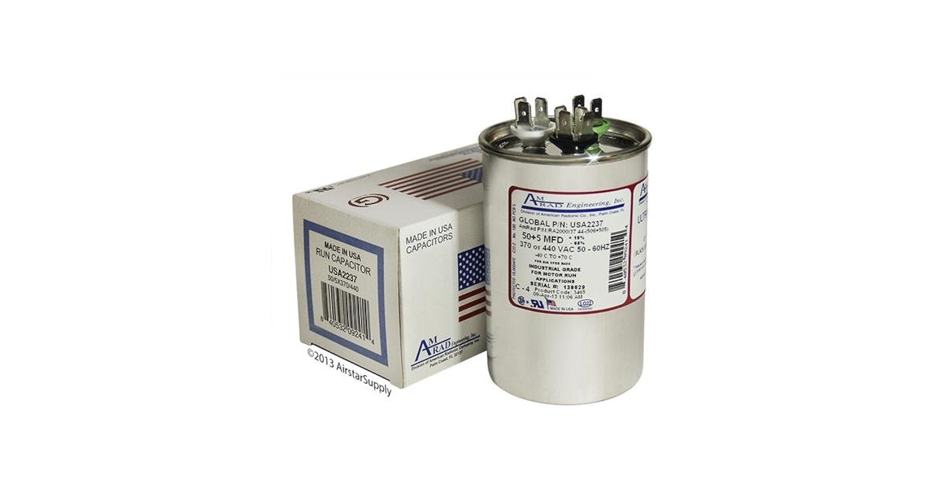 RHEEM RHEEM USA2237 Capacitor 50 uF 5 uF 440 VAC