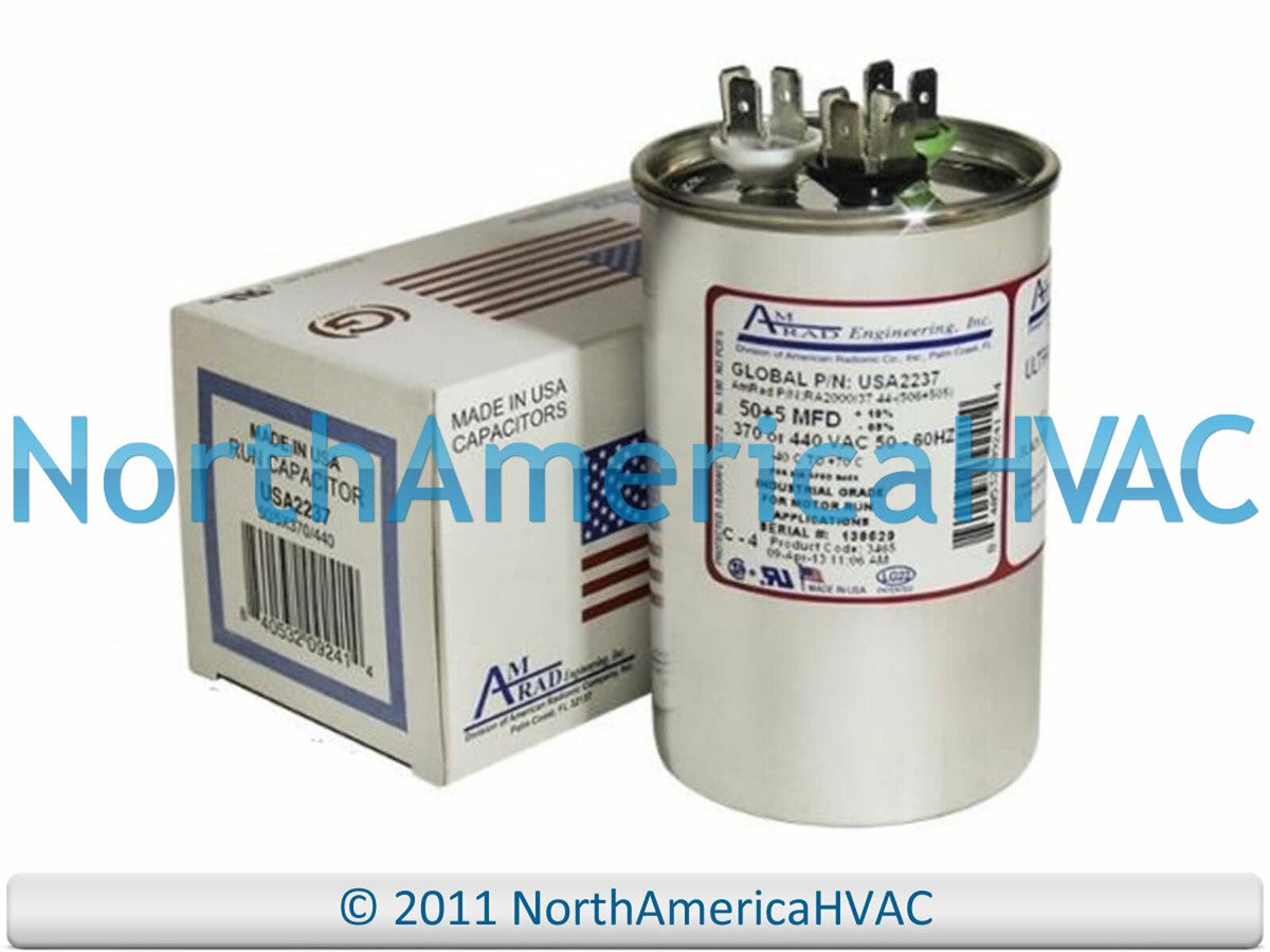RHEEM RHEEM USA2237 Capacitor 50 uF 5 uF 440 VAC