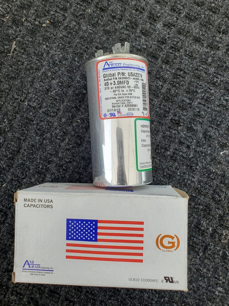 RHEEM Rheem USA2274 Capacitor 40 uF 3 uF 440 VAC