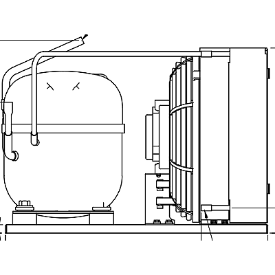 TRANE Trane CDS02458 Condensing Unit 1/4 HP R134A