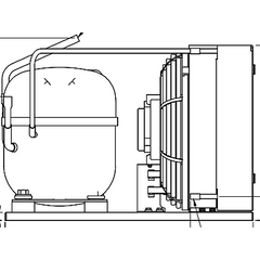 TRANE Trane CDS02458 Condensing Unit 1/4 HP R134A