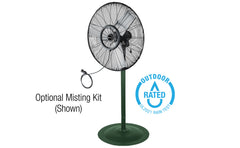 KING ELECTRIC King Electric PFO-24 Outdoor Rated Oscillating Air Circulator with Pedestal Base