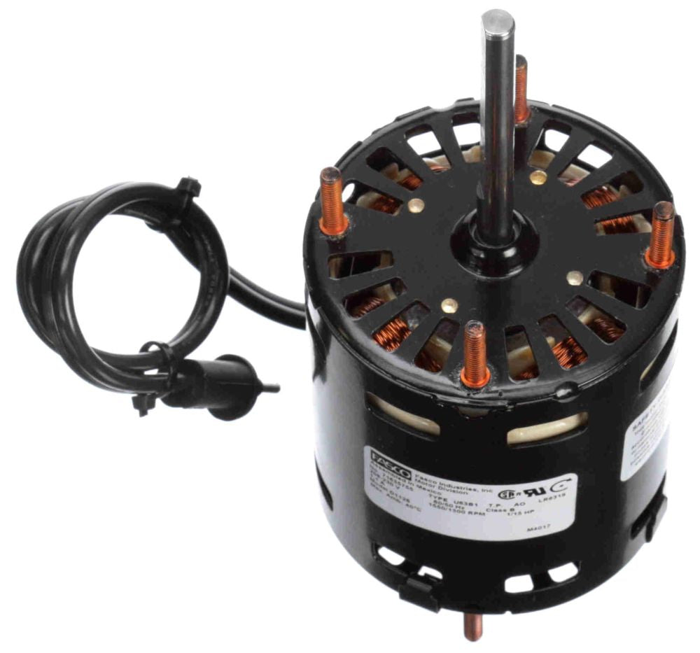 GENTEQ MOTORS Fasco D1126 1/15 HP CW Motor 208 to 230 VAC (3.3 x 6.92)
