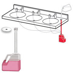 AMERICAN SPECIALTIES American Specialties Inc 10-0390-TMC EZ Fill Multi-Feed Liquid Soap Dispenser